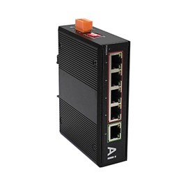 Industrial 5 Ports Gigabit Ethernet Switch Hardened 5 Port RJ45 10/100/1000Mbps Network Switch Outdoor Din Rail Ethernet Switch (-40 to 176 ºF) Din-Rail Mount Ethernet Hub