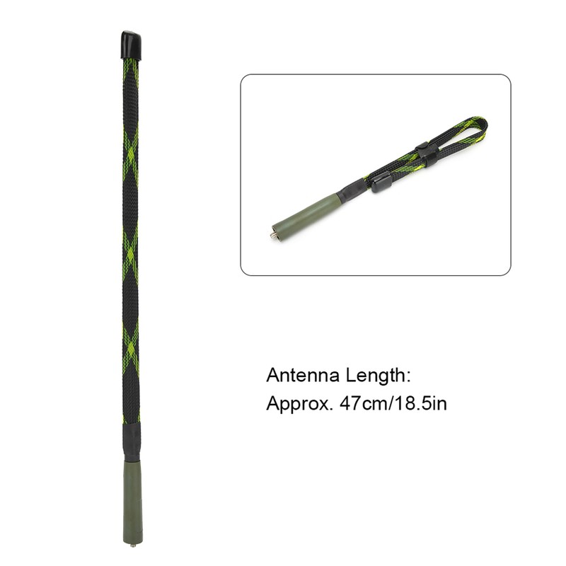 Outdoors Walkie‑Talkie Folding Rule Weaving Camouflage Antenna SMA Female Supplies