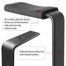 GEVO Headphone Stand for Desk - wooden Headset stand for desk - wooden Headphone Holder with Airpods Max and More