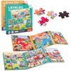 Kaisibum 2 Sets Magnetic Puzzles for Children, 25-30-42 Pieces Dinosaur