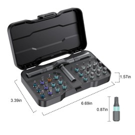 2026 New 24 in 1 Precision Screwdriver set,Magnetic Screwdriver Set, Detachable Handle, Multi-Purpose Mini Repair Kit, Fit For Home, DIY, PC, Laptop, Electronics and Manual Repair