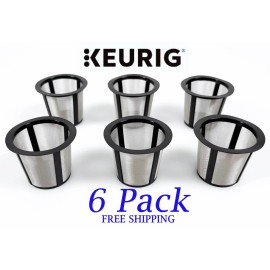Keurig 6 Genuine Keurig My K Cup Pod Brewers Reusable Coffee Filter Basket Replacements