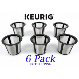 Keurig 6 Genuine Keurig My K Cup Pod Brewers Reusable Coffee Filter Basket Replacements