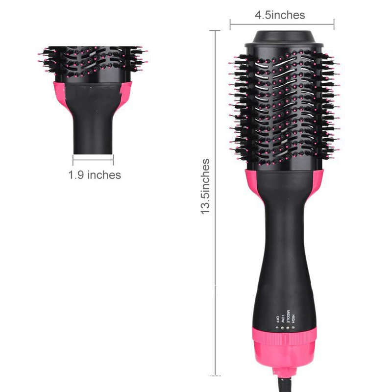 1200W Hot Air Comb 2 In1 ABS Multifunction Ion Technology