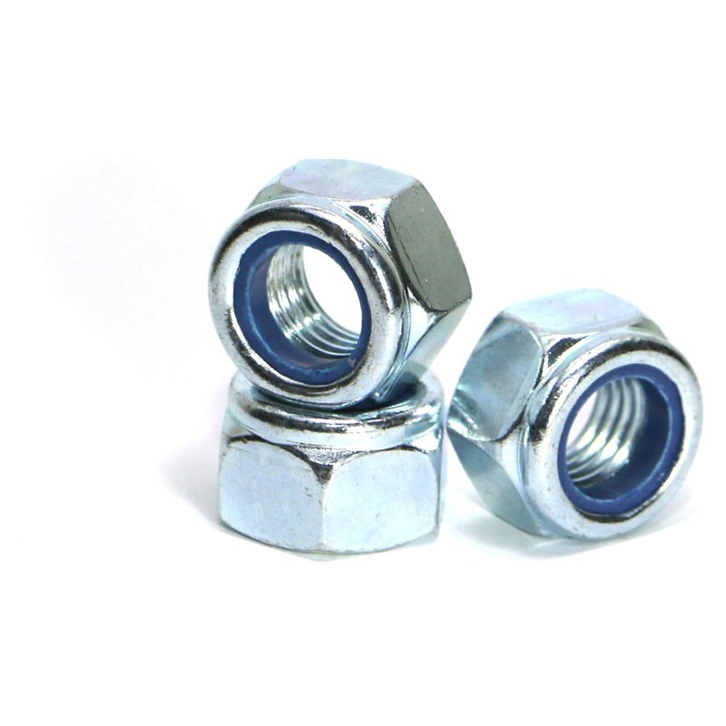 Premium Locking Nuts Nylon insert Lock Nut Steel Nyloc DIN