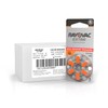 Rayovac Extra hearing aid batteries size 13. Long-lasting mercury-free zinc-air