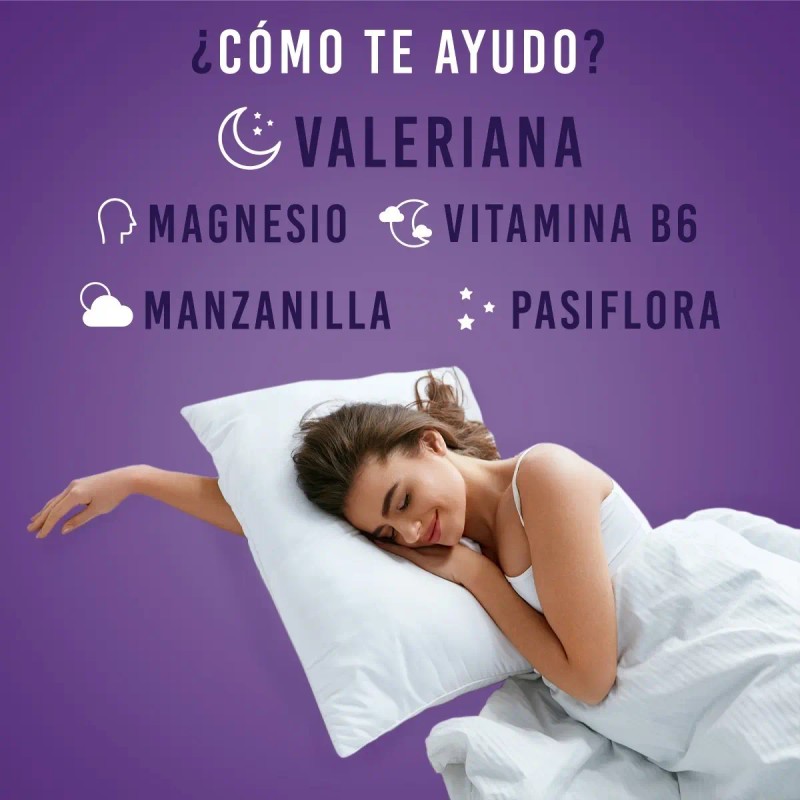 Valeriana Pasiflora Manzanilla Magnesio Lifeed Dormir Sueño