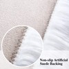 Softlife Square Faux Fur Sheepskin Chair Cover Seat Cushion Pad