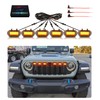 Grill Lights for Jeep Wrangler JL JLU Front Bumper Grille