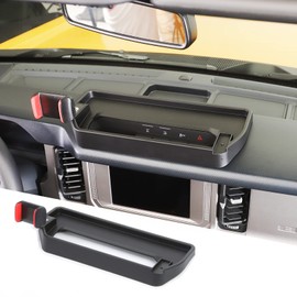 HTHE Compatible with Ford Bronco Dash Phone Holder with Storage Tray Compatible with Ford Bronco 2021-2023 2Doors/4Doors (Black)