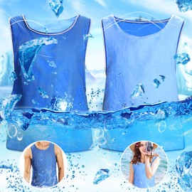 Evaporative Cooling Vest for Men Reversible Ice Cooling Vest for MS Working PVA Sports Heatstroke Prevention Cooling Vest