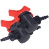 Pack of 2 Manual Control Valve, 8 mm, 4 mm,
