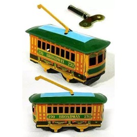 PopTopToys Wind Up Tin Broadway Trolley