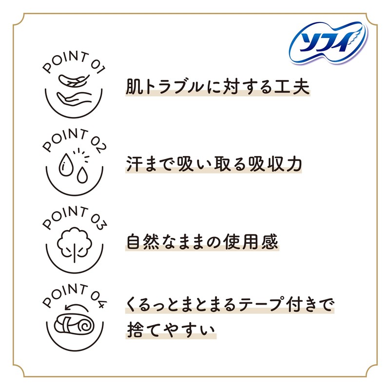 Sofy Hadaomoi Oganic Cotton, For Use at Night with Wings,