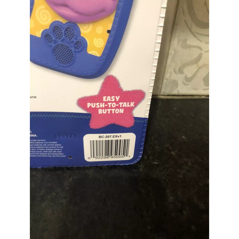 Blues Clues Characters Static-Free Long-Range Blue & Pink Kids Walkie