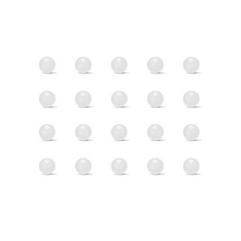 sourcing map 4mm PP Solid Plastic Balls, Precision Bearing Ball 100pcs