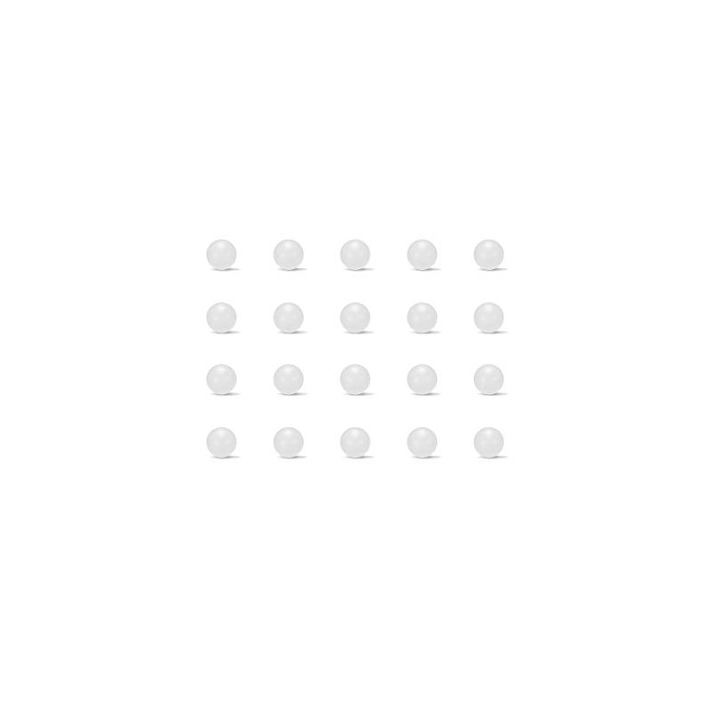 sourcing map 4mm PP Solid Plastic Balls, Precision Bearing Ball