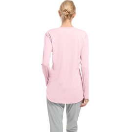 HIBETY Women's Long Sleeve Shirts UPF 50+ Sun Shirts Workout Athletic Tops Lightweight Quick Dry Rashguard Outdoor Hiking Yoga Gym Active Tees Pink M