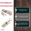 KOTARBAU 5907465919593 Lock Cylinder, Nickel, A 40 / B 40