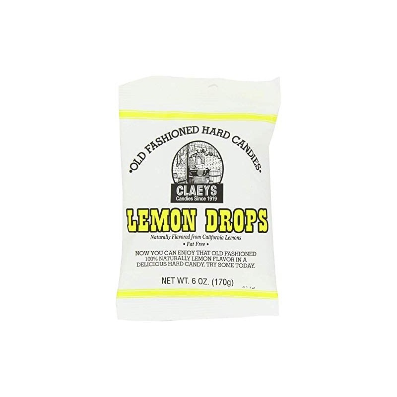 Claey's Candies Lemon Drops - Old Fashioned Hard Candy -