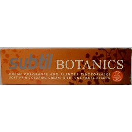Subtil Botanics - Soft Hair Coloring Cream with Tinctorial Plants - Permanent Color - Size: 2.0 Fl. Oz. Tube - Shade Selection: 5.64 - Light Copper Red Brown / Chatain Clair Rouge Cuivre