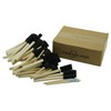 Fewanland Round Stencil Brush and Small Foam Brush Set with