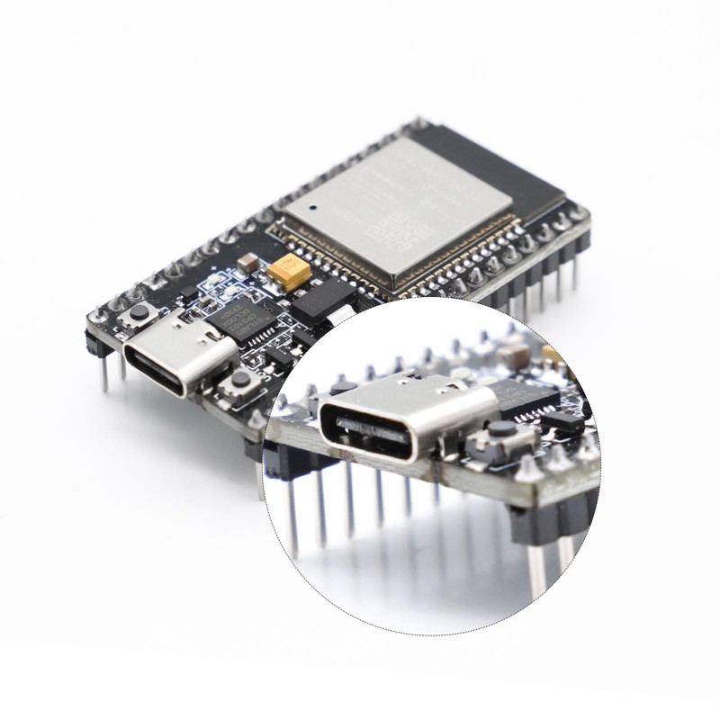ESP32 NodeMCU-32S Lua Module,APKLVSR ESP32 USB C ESP-WROOM-32 CP2102 2.4