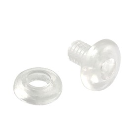 Plastic pressure eyelets, pressure rivets with hole, hole reinforcer, filling height selectable