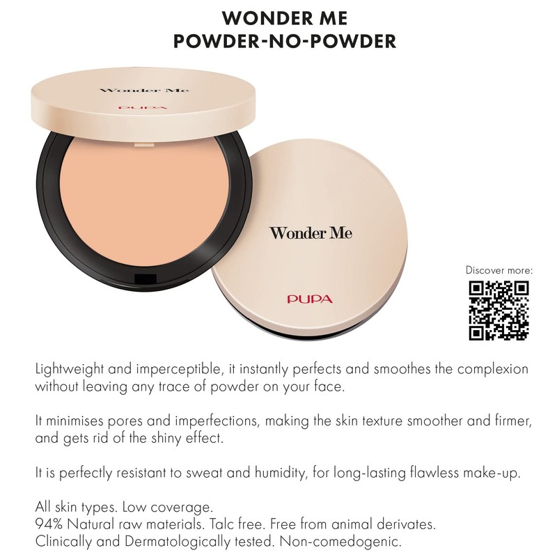 PUPA, Wonder Me Cipria Non Cipria - 20 Nude 7