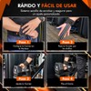 Hyperz - Muñequeras con Straps para Gym Par Muñequeras Acolchado
