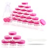 SumDirect 100Pcs 5Gram Empty Clear Plastic Cosmetic Containers Sample Packing
