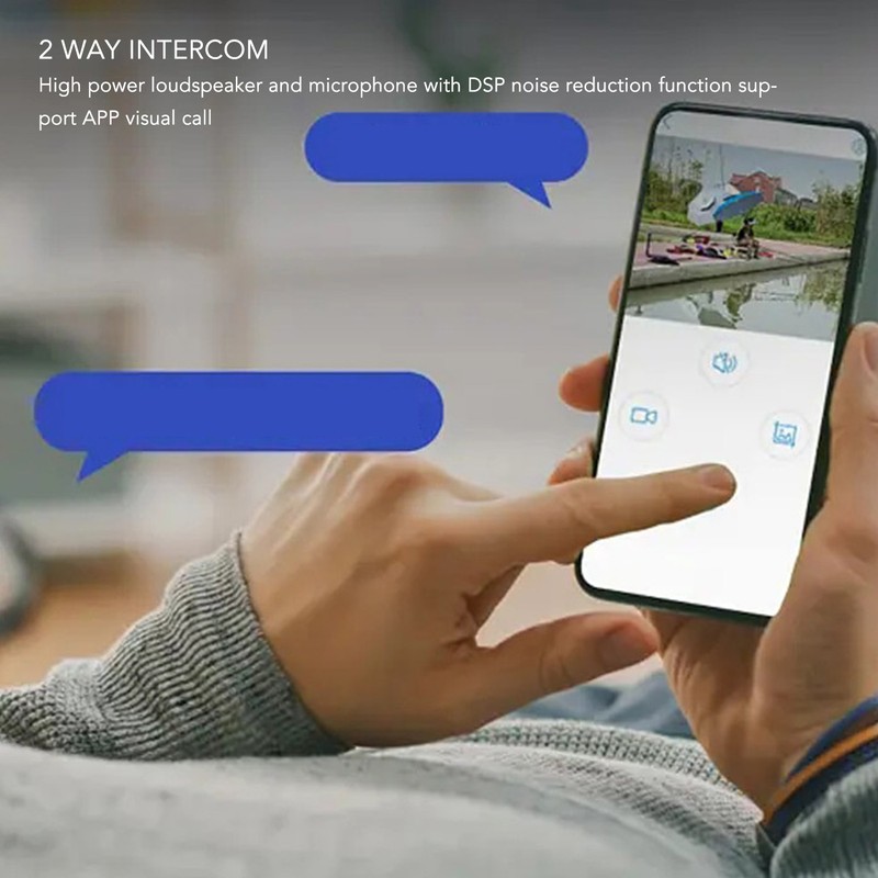 WiFi Security Camera 1080P 2MP Night Vision 2 Way Audio