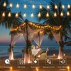 OHLUX 60FT Solar Globe String Lights Outdoor, Shatterproof Solar Patio