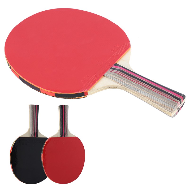 2pcs 7 Layers Wood Ping Pong Paddles Set With Balls