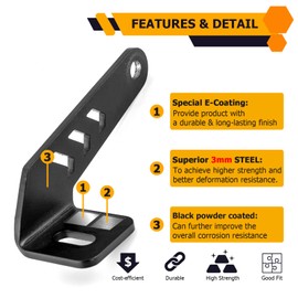 WeiSen Shock Tower Hood Light Mount for 10" Light Bar Compatible with Can Am Maverick R All Models 2024-2025