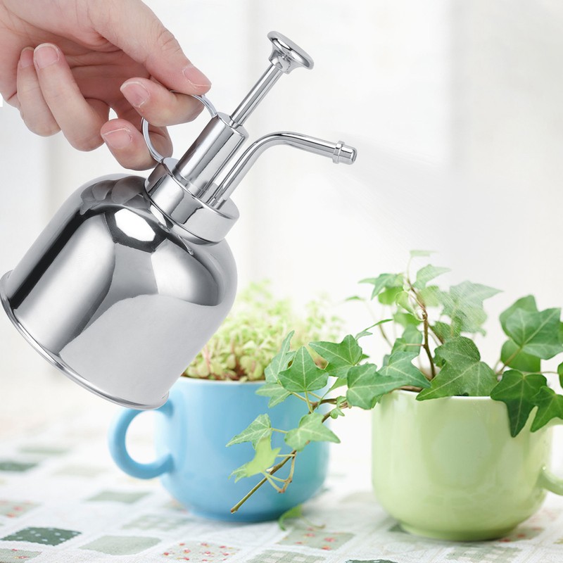 300ml Stainless Steel Watering Can Watering Flowers Small Mini Watering