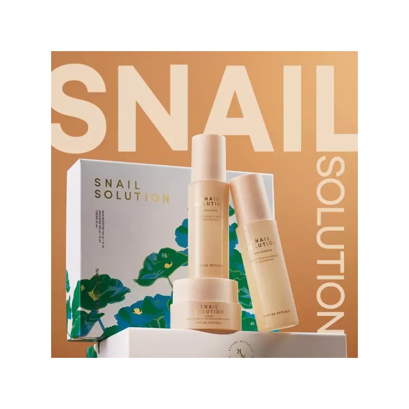 Nature Republic [네이처리퍼블릭] 스네일 솔루션 스킨케어 3종 세트 Nature Republic