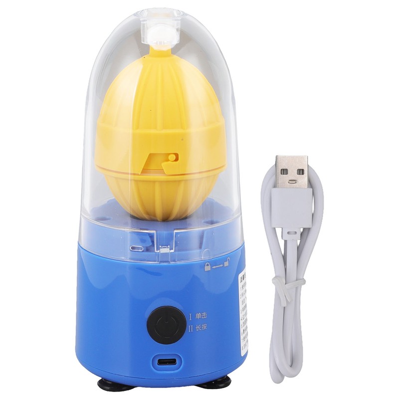 Egg Scrambler Blue Electric Food Grade Material Silicone Bottom Dishwasher