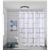 BERYART Waterproof Fabric Shower Curtain Liner - Soft Hotel Quality