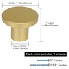goldenwarm 4 Pack Gold Drawer Knobs Brass Cabinet Knobs Gold