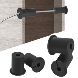 4Pcs Starlink Cable Routing Kit for 1-Inch Wall Holes, Wall Grommets for Cables, Wall Cable Pass Through of Starlink Accessories, Wall Hole Cover for Easy Installation of Ethernet Cables (Black)