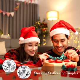 Funny Gag Gifts for Adults, Stocking Stuffers for Him Her, Boyfriend Christmas for Him, White Elephant Gifts for Adults, White Elephant Gifts Funny, Couples Games for Adults, Gag Gifts Game Dice 2PCS