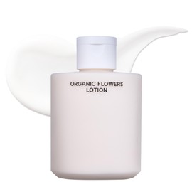 Whamisa Organic Flowers Lotion Double Rich, 95.2% Organic, Waterless Formula, Fermented Ingredient Formula for Deep Hydration & Skin Comfort, Moisturizing, Korean Skin Care (200ml)