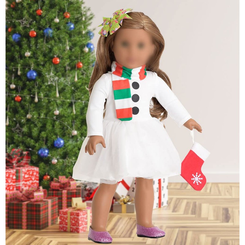 sweet dolly 18 Inch Christmas Doll Clothes Costumes, Doll Accesories,