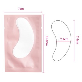 50 Pairs Eye Pads for Eyelash Extension Eyelash Pads Lint-Free Under Eye Gel Pads Patch Hydrogel Eye Patch Single Eyelash Pads Accessories for Eyelash Extensions Eyelash Lifting (Pink)