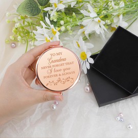 Christmas Grandma Gifts, Grandparents, Gifts for Grandma, Stocking Stuffers for Grandma, for Grandma, Grandma Compact Mirror, Gigi Gifts, Grandma Birthday Gifts