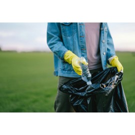 Abio Bin Liners, Rubbish Bags, Rubbish Bags for Catering, Industry, Production, Office, Construction, 240 L, Black, Pack of 10