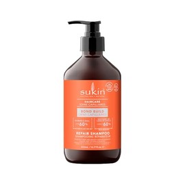 Sukin Bond Build Repair Shampoo – Natural Hair Shampoo for Split Ends & Damaged Hair Care, Vegan, Cruelty Free, Mineral Oil Free, Sulfate Free, Paraben Free – 500 mL