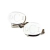 Sterling Silver Cufflinks With Monogram Engraved Oval Style