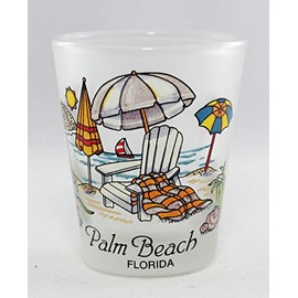 Palm Beach Florida Beach Chair Shot Glass